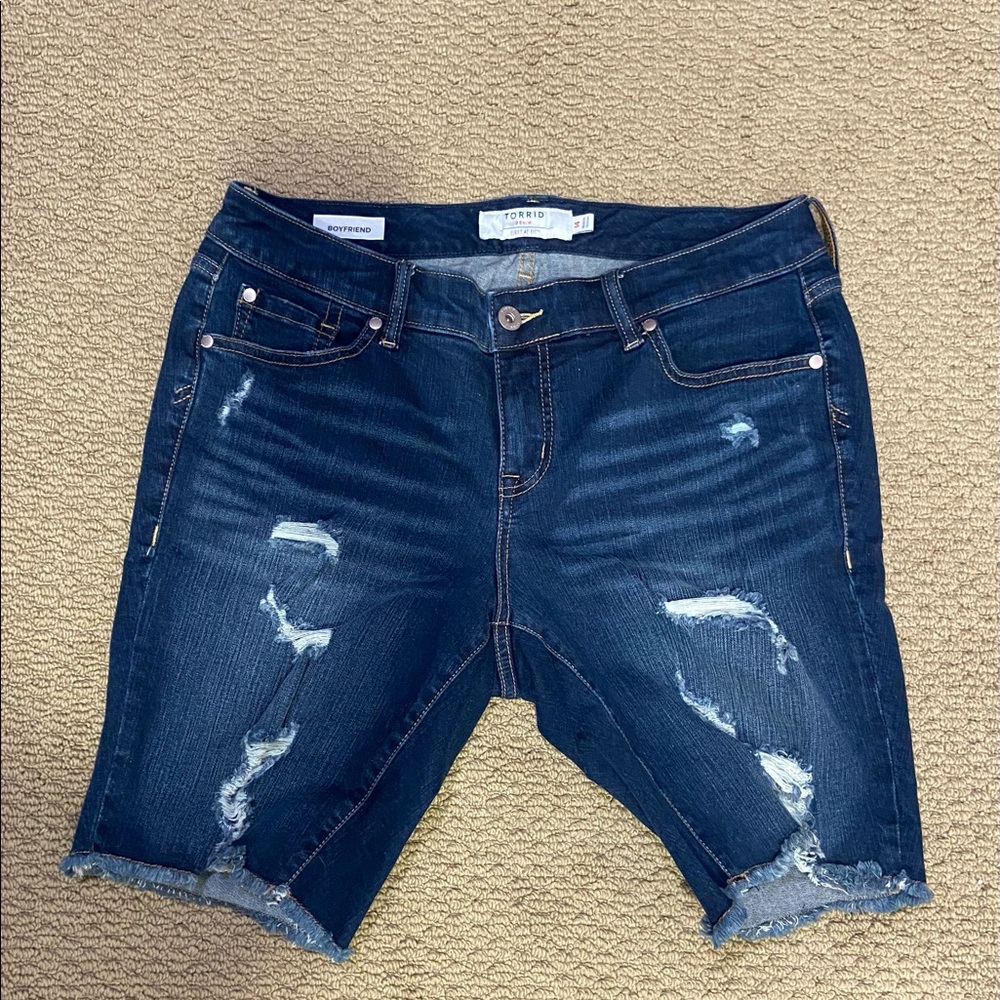 Torrid Boyfriend Ripped Shorts